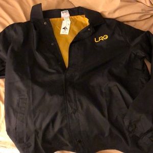 LRG XL black jacket raincoat windbreaker